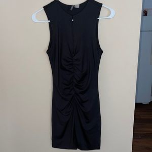 Sleeveless Black Dress w/ Chest Cutouts
